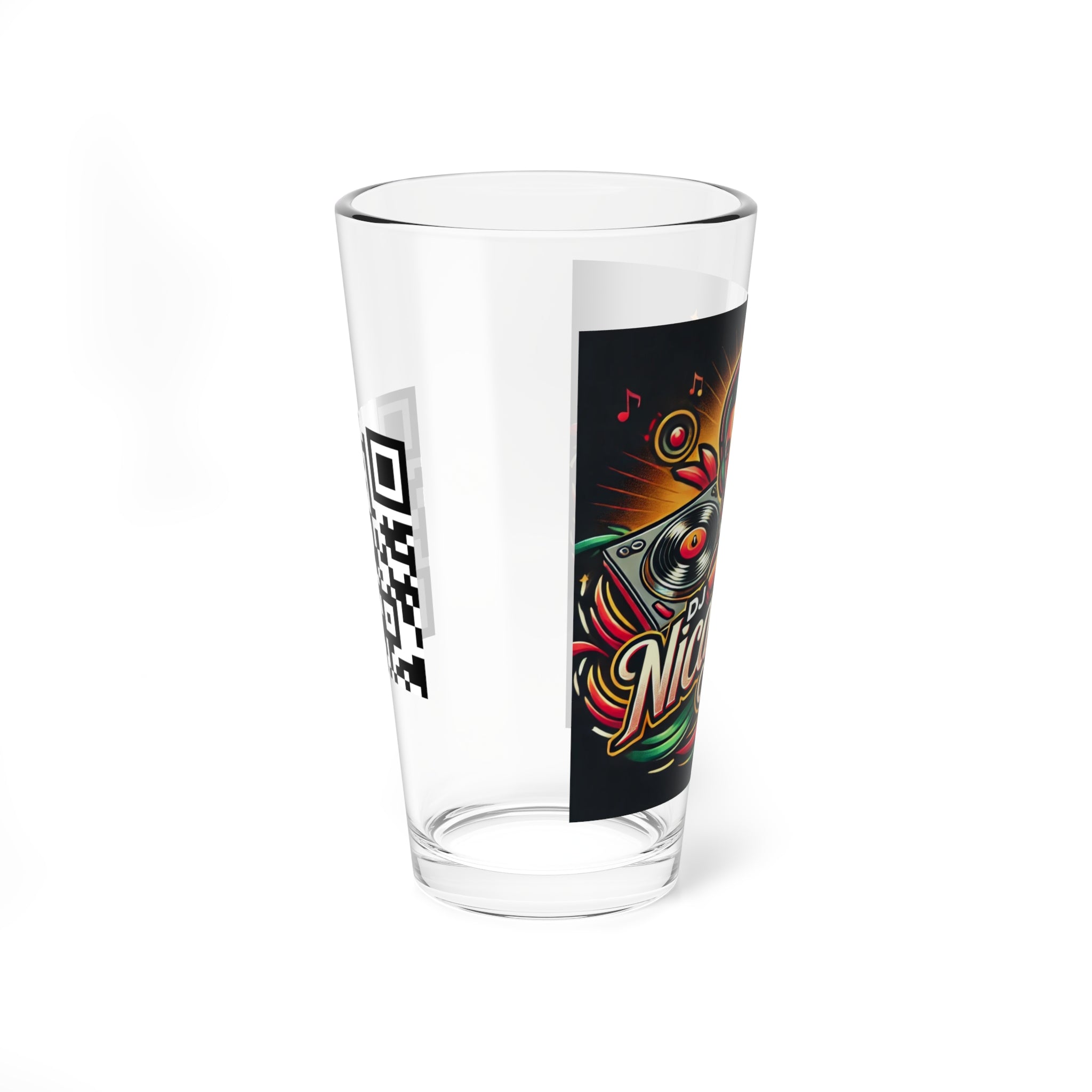 "DJ NicaFlava" Mixing Glass, 16oz